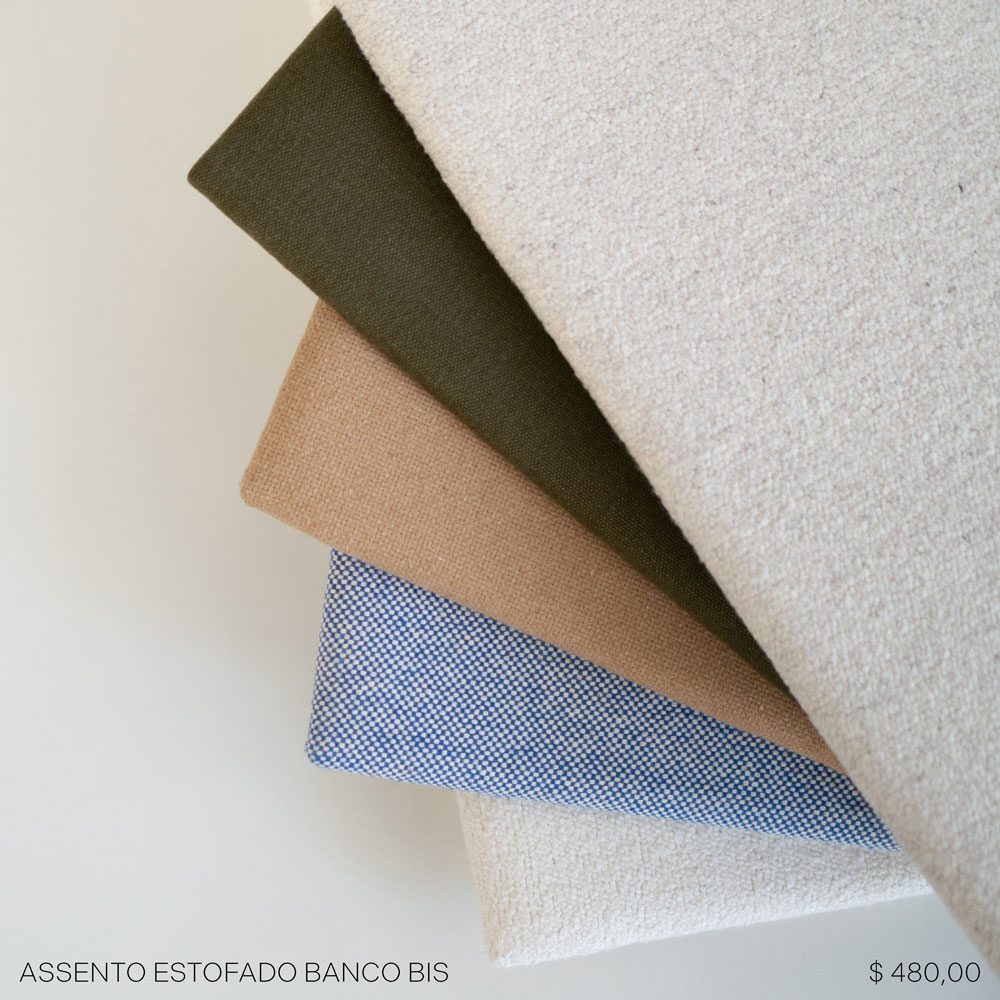 Assento estofado banco Bis