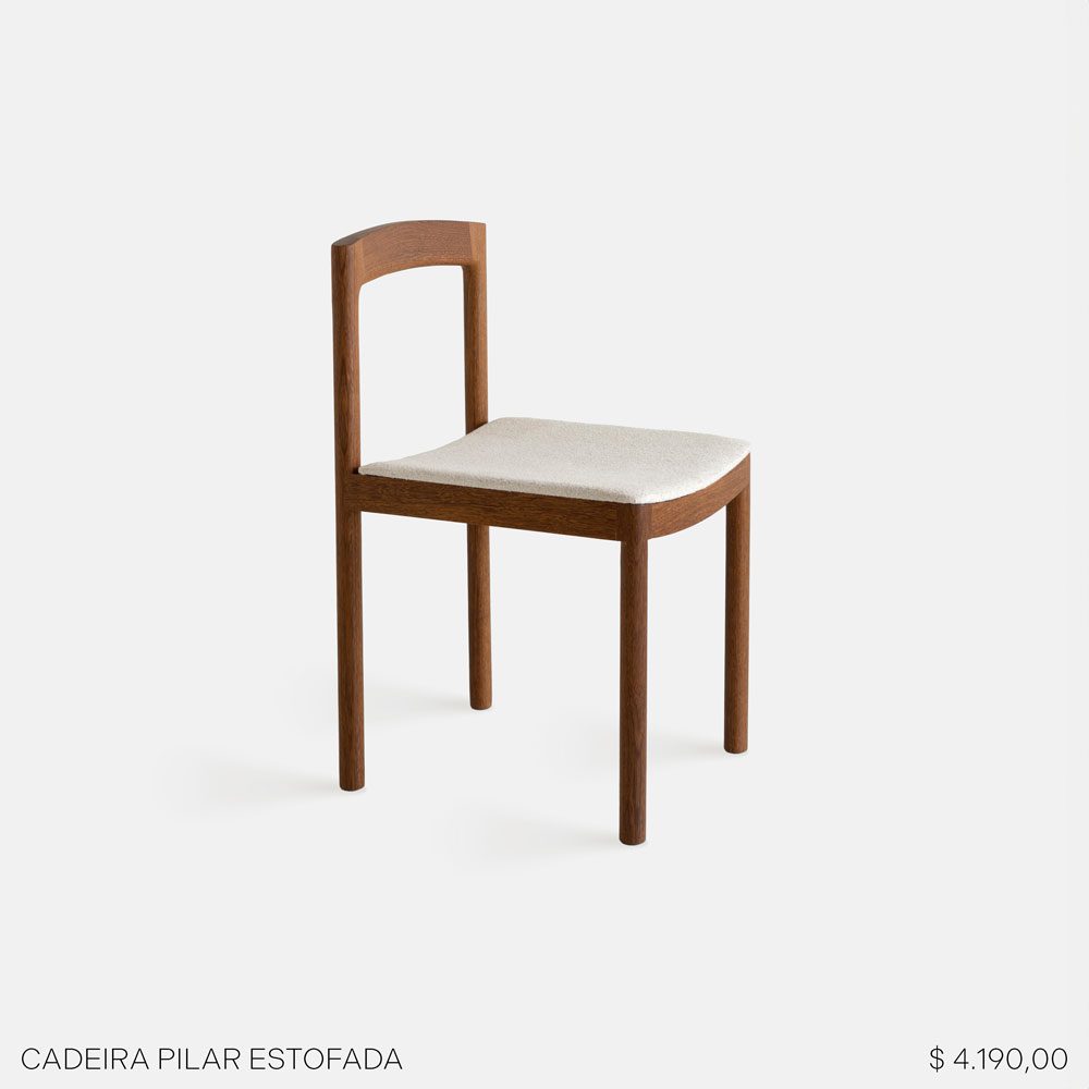 Cadeira Pilar estofada